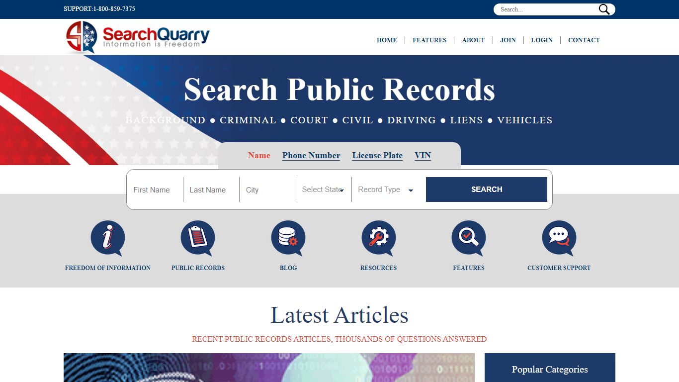 SearchQuarry - Background Checks, License Plate Searches, & More